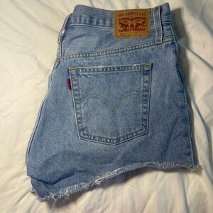 Levi's 501 Light Blue Denim Shorts